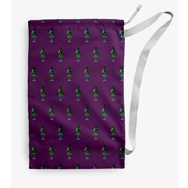 Fabric Laundry Bag with Handles, Medium (36" H x 28" W), Purple