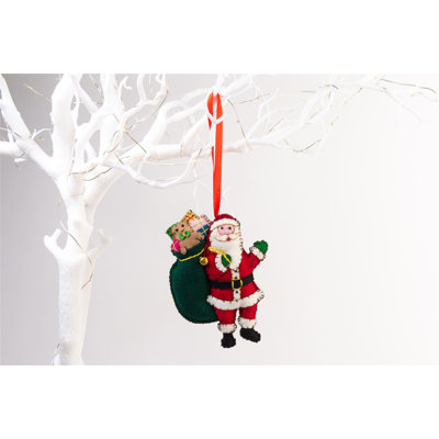 13cm Handmade Fabric People Hanging Figurine Ornament