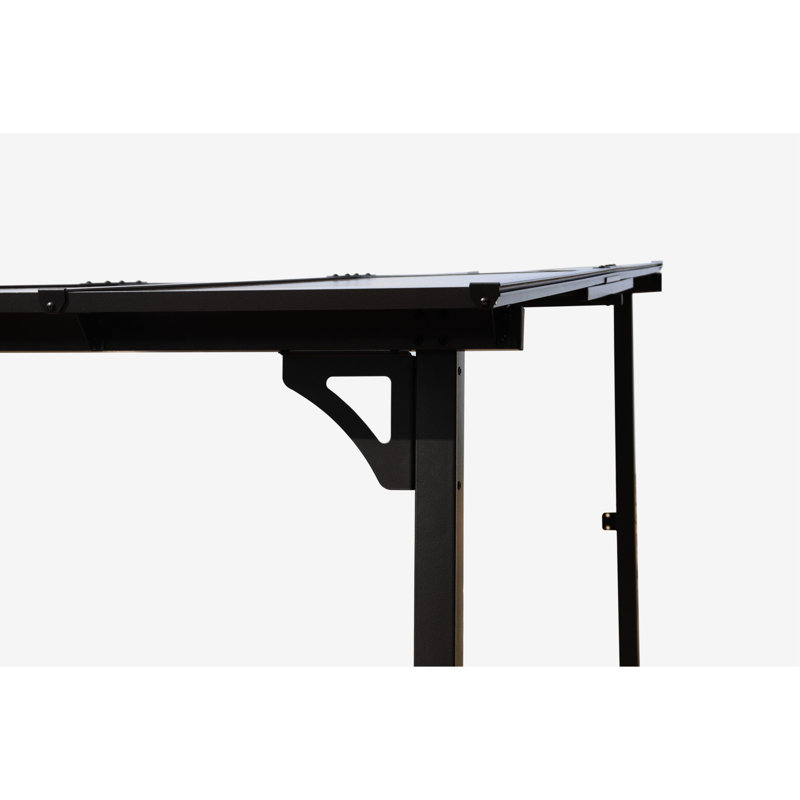 Grand auvent extérieur de 10 pi x 14 pi, pergola en métal pour patio, terrasse, cour arrière, résistance au vent de 30 à 35 mph, auvent antirouille - terrasses robustes, décoration de cour arrière