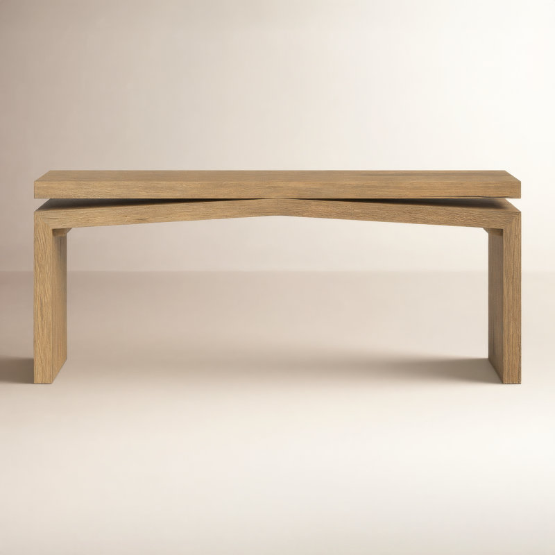 Henn Solid Wood Console Table, 30.75" H x 78.75" W x 15" D, Worn Oak