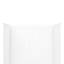Rideau de douche en alcôve à colle blanche 4 pièces L 32 po x l 60 po x H 76 po Streamline DSH-1580-169