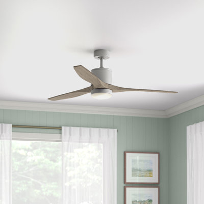 Hover 60"  3 - Blade LED Propeller Ceiling Fan with Wall Control and Light Kit Included