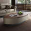 Table basse ovale en bois massif-1168399957