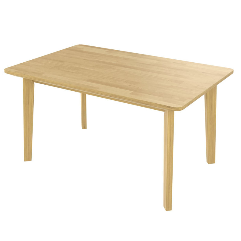 Table de salle à manger Rustic Farmhouse - Structure en bois massif, table de salle à manger rétro minimaliste pour salle à manger et salon