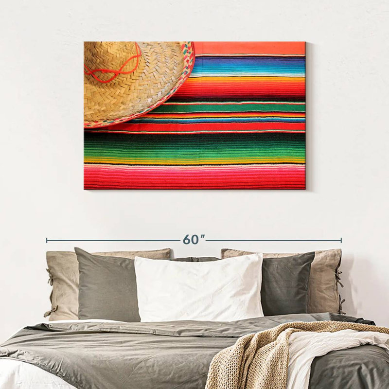 Poncho et sombrero mexicain Nicci, H 30 po x l 45 po