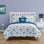 Ensemble d'édredon en microfibre bleu foncé ALEX + BELLA Dino Chambray