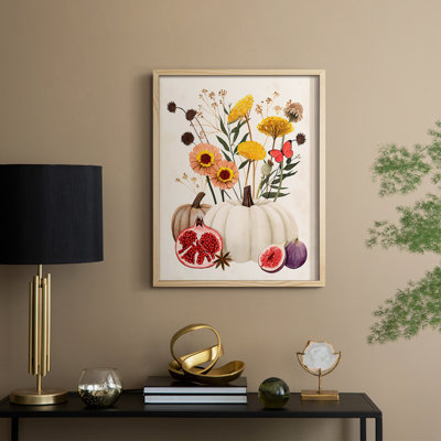 Fall Botanicals I Framed Print - Solid Wood