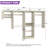 119.4" W Walk In Closet System with Shelf-2103587506