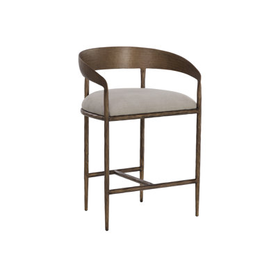 ZANATTA COUNTER STOOL - ZENITH TAUPE GREY - Taupe