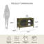 Armoire d'appoint haute 25,2 po avec verre cannelé Luna-98984686