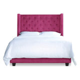 Bren Upholstered Wingback Bed