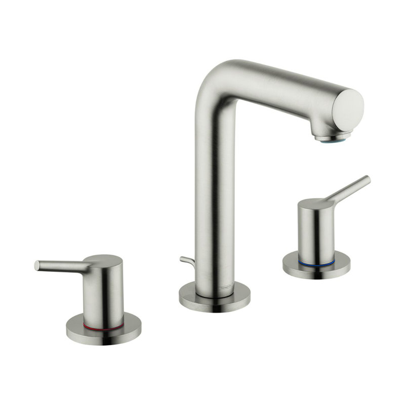 Robinet de salle de bain surdimensionné avec drain Talis S, Nickel brossé