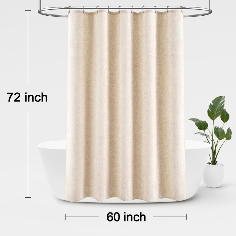 Rubiana Linen Shower Curtain