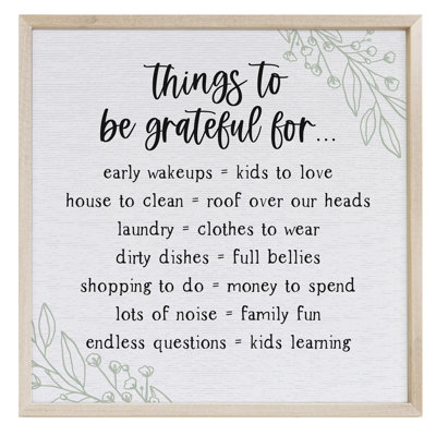 Things To Grateful