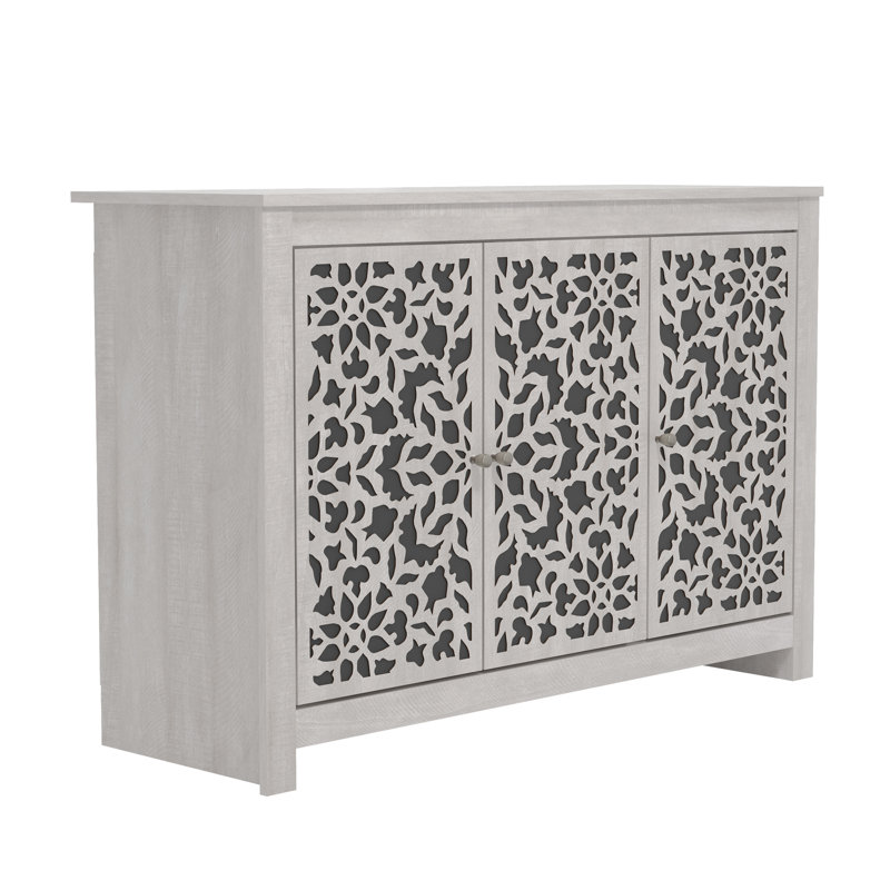 Culbreath Arrastia 3 Door Wide Sideboard, Dusty Grey Oak, Barli
