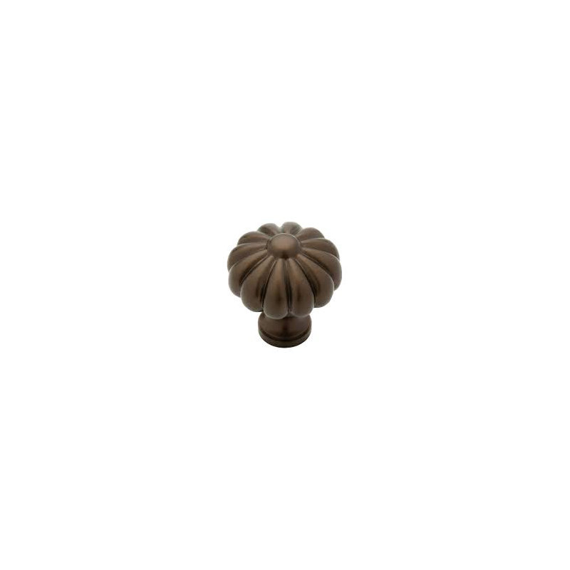 (5 Pack) 1-1/3 inch Avante Pumpkin Knob, Oil Rubbed Bronze
