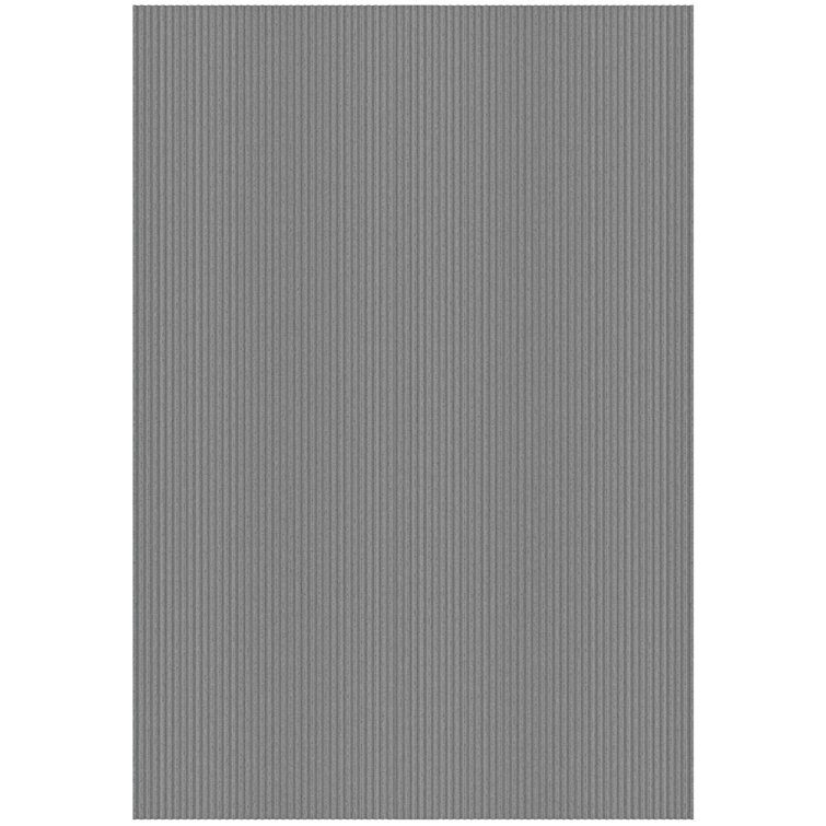 Waterproof Non-Slip Rubberback Ribbed Gray Indoor/Outdoor Utility Long Hallway Runner Rug