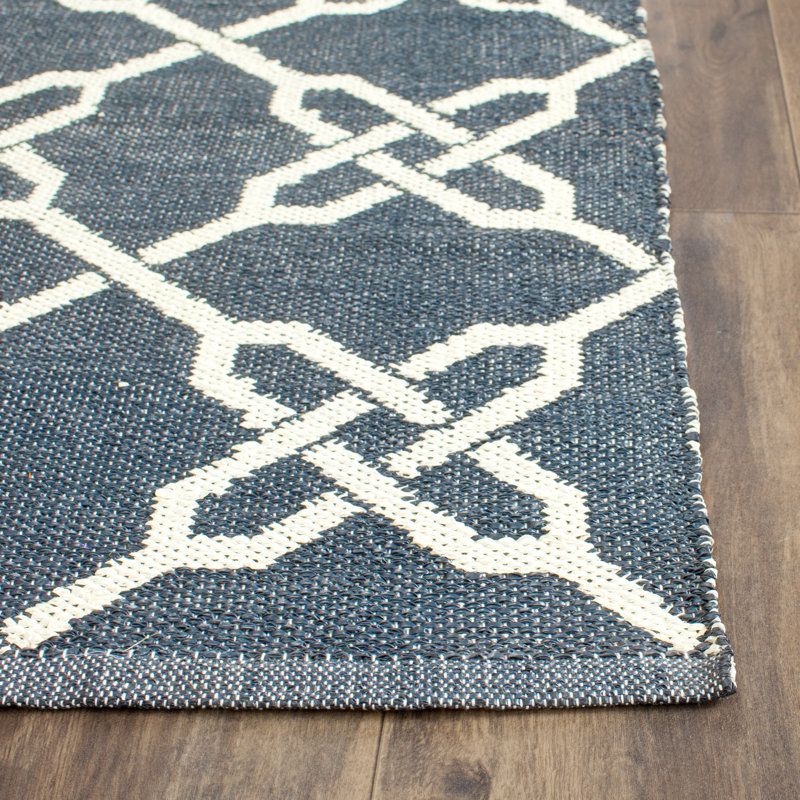 Geometric Hand Woven Area Rug, Rectangle 152 x 244 cm