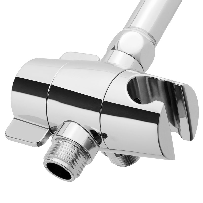 Polished Chrome Brass Shower Diverter with T-Handle