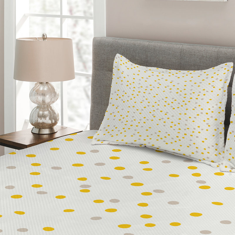 Modern & Contemporary Polyester Dots Coverlet