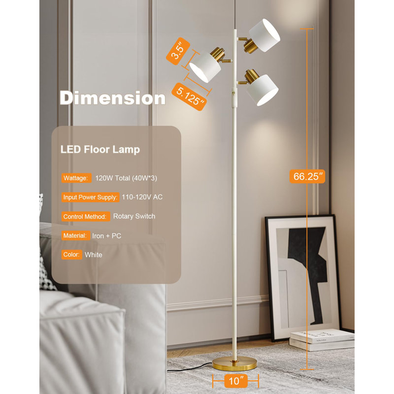 Floor Lamp, Blanc
