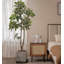 Arbre d'argent artificiel en PU de style nordique pour la décoration de salon intérieur-1051677832