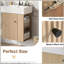 Meuble-lavabo flottant 21,6 po avec lavabo en céramique-1840856069