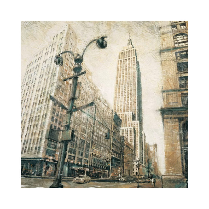 Emp St Bldg Fr MadisonAve by Matthew Daniels - Wrapped Canvas Gallery-Wrapped Canvas Giclée, 30.48 cm H x 30.48 cm W