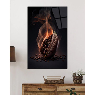 Superbe peinture décorative en verre trempé de 23,6 po x 35,4 po | 100% verre trempé, épaisseur: 0,16 pouce | Parfait pour la décoration intérieure, l'esthétique moderne et l'art mural élégant