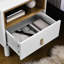 Table de chevet compacte nordique - Tiroir et tablette avec espace intérieur moderne-50806726