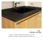Meuble-lavabo simple 30 po avec plateau en résine Beloni-93006215-93006214