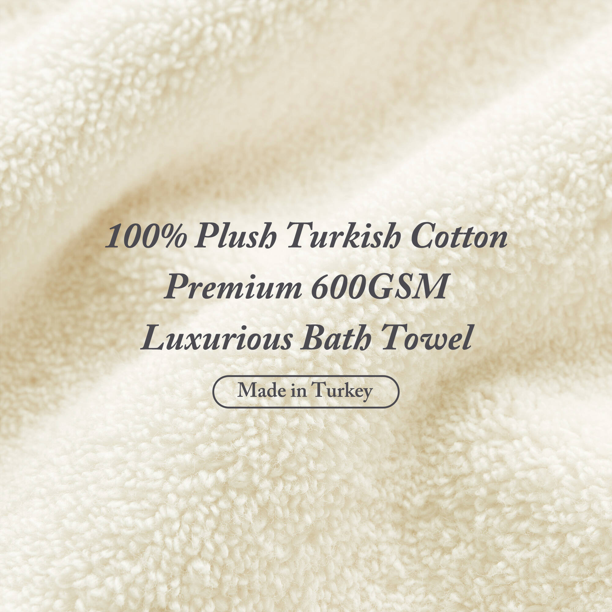 Turkish 100% Cotton Oversized Quick Dry Highly Absorbent Towel Set, Bath Sheets - 2 Pack, Natural