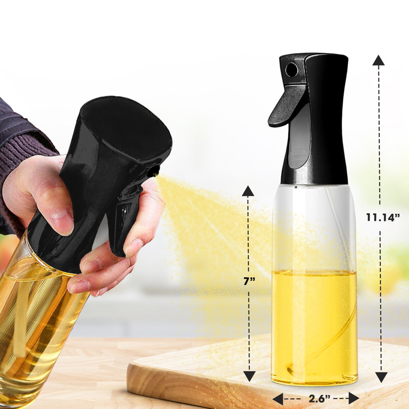 16.90oz. Oil & Vinegar Cruet Set, Black