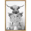 Impression sur toile encadrée, animaux, drôle, salle de bain, vache Highland-119598474-93629454-93629458