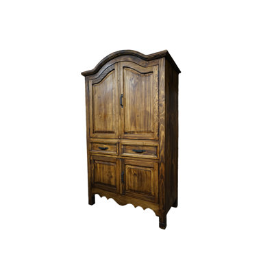 Rustic Sierra Solid Wood Pantry with drawers