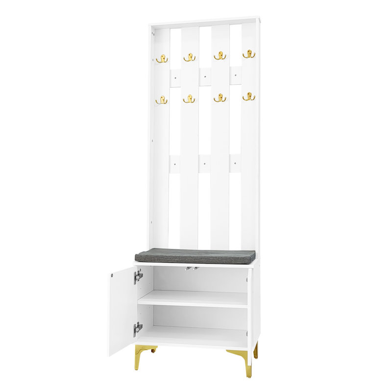 Armoire à vêtements et porte-manteau