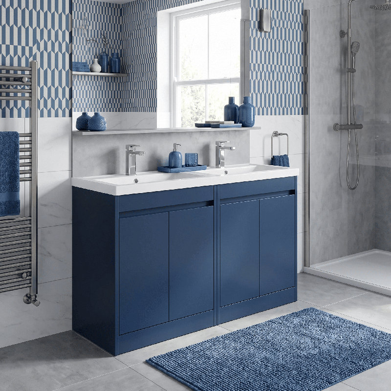 Havana 1240 mm Bathroom Vanity, Indigo Blue