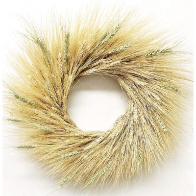 22" Handcrafted Sunwashed Wheat Wreath