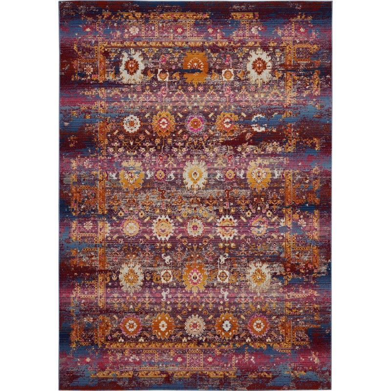 Oriental Indoor Rug, Rectangle 4' x 6'