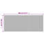 Cloison vidaXL brun foncé largeur 157,5 po hauteur 65,0 po-1531004266-1531004261