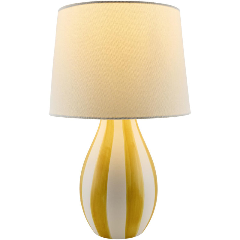 Lampe de table Owes, Jaune / Blanc