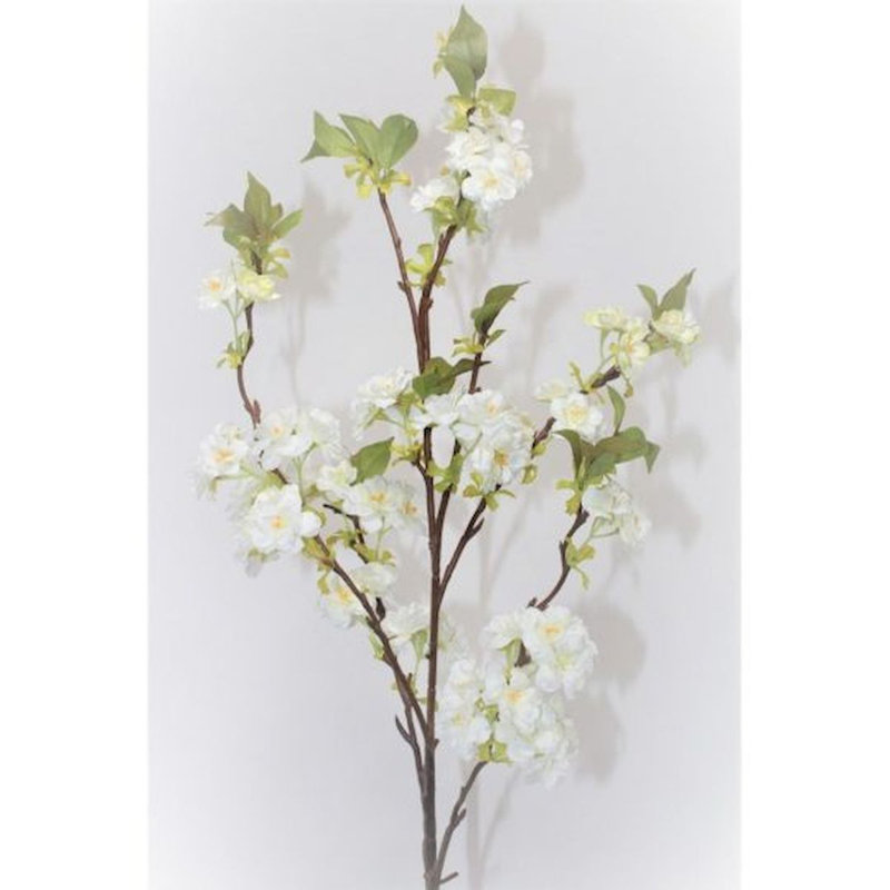 Fleurs de cerisier blanc en fleurs artificielles, Blanc