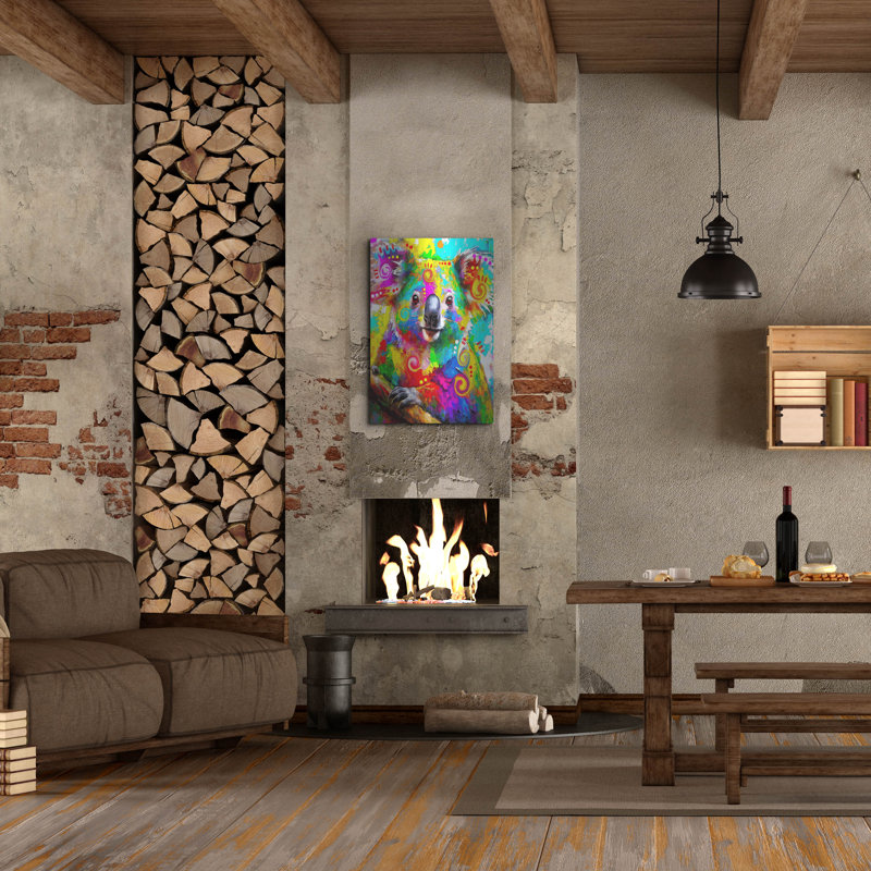 Art mural en métal Lark Manor ™ «The Caring Koala» par Dean Russo, H 36 po x l 24 po