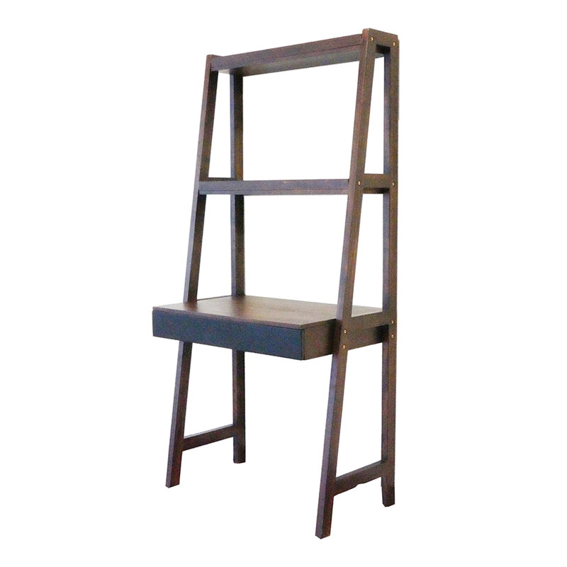 Bureau 32 po x 20 po x 68 po avec tablette, espace de travail classique pour petits espaces de travail et tablette, 31,9 po x 20,1 po x 68 po, buanderie décontractée