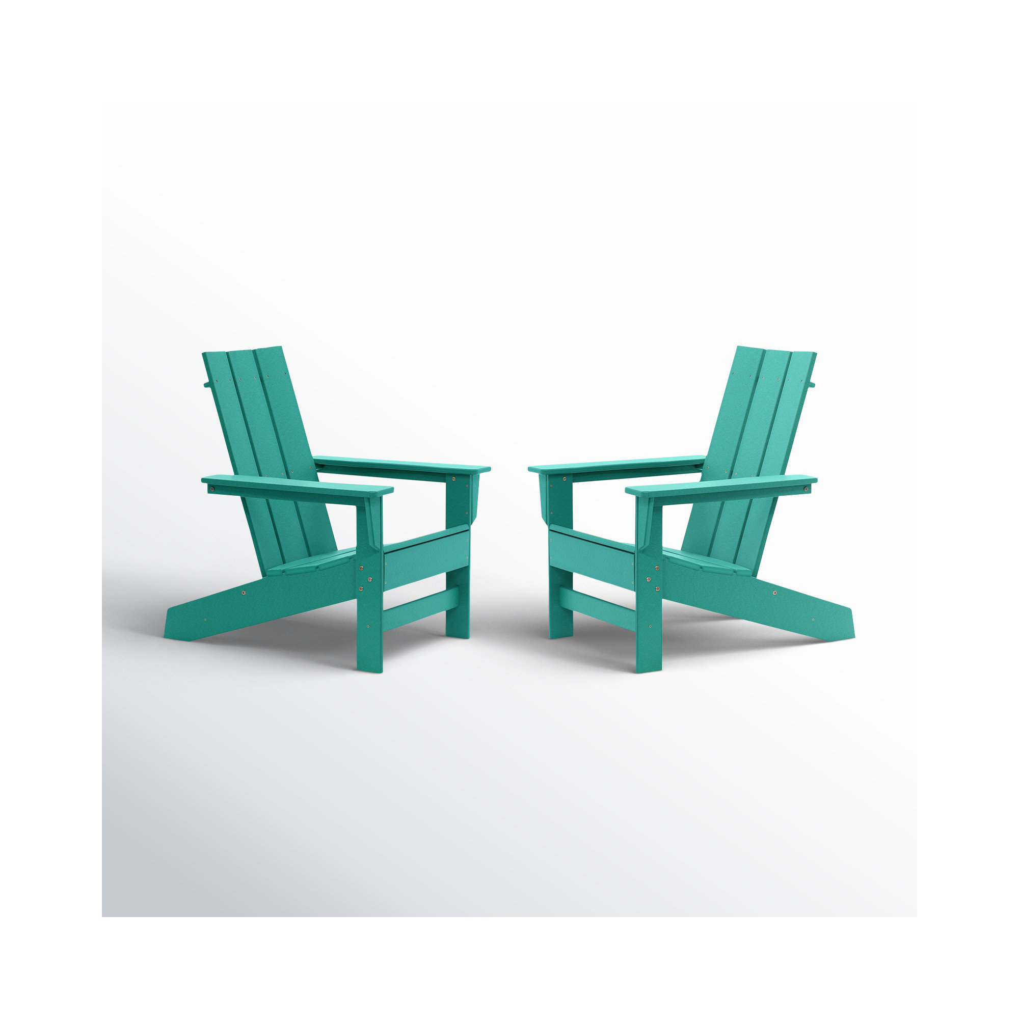Ratcliff Plastic Adirondack Chairs (Set of 2), Aruba