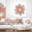 Coussin lombaire floral simple fractal