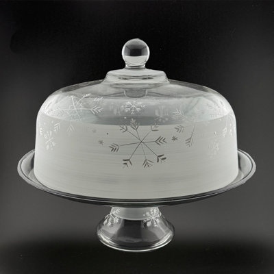Winter Wonderland Snowflake Cake Dome