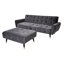 Shiflet 3 Seater Velvet Sofa Bed-55866257