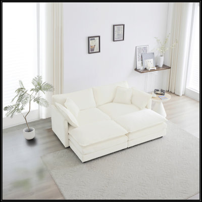 Canapé modulaire rembourré 4 pièces 4 pièces