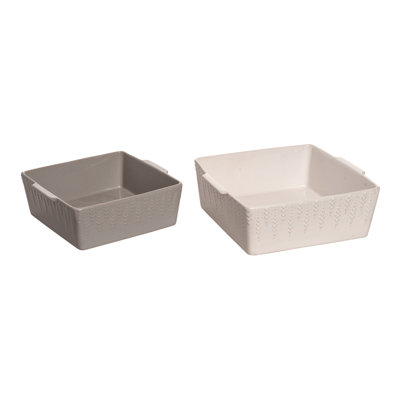 Transpac 2 Piece Ceramic Bakeware Set